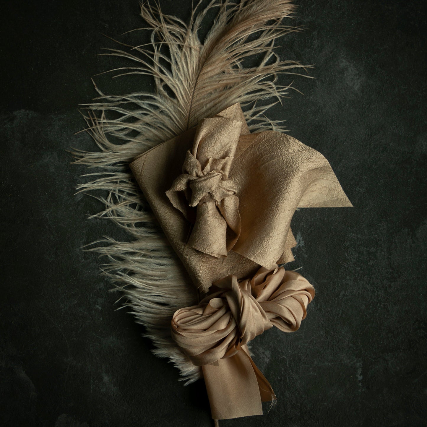Cinnamon {Dupioni} Organic Silk Ribbon