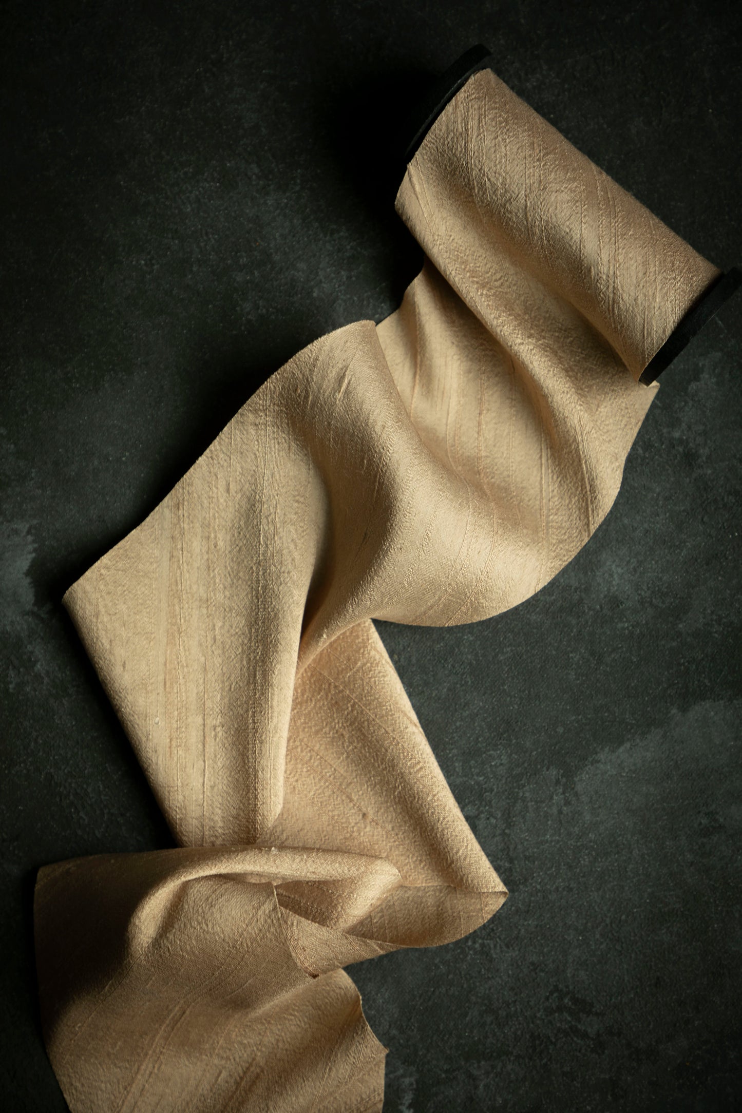 Cinnamon {Dupioni} Organic Silk Ribbon