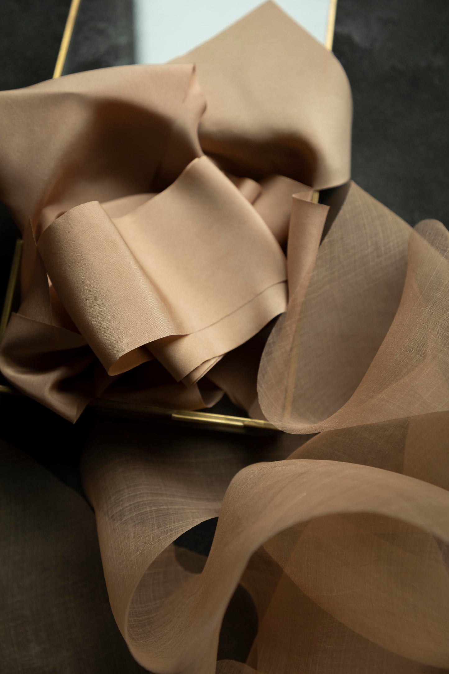 Cinnamon {Organza} Silk Ribbon
