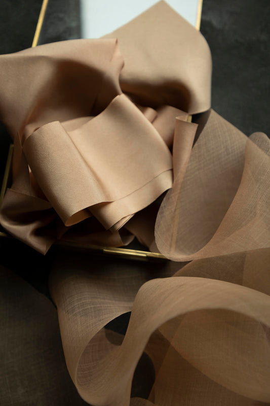 Cinnamon {Organza} Silk Ribbon