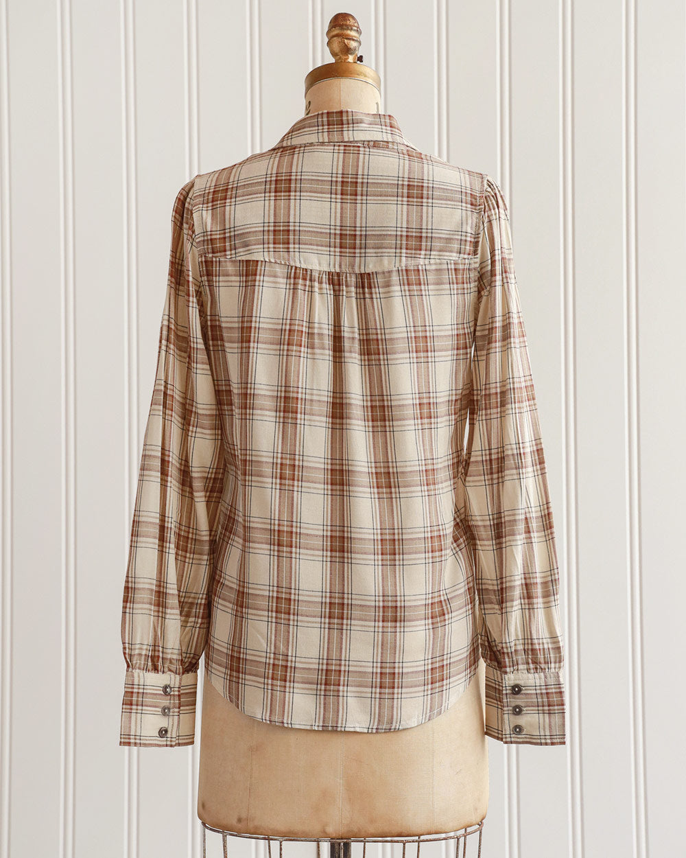 Found and Foraged Plaid Top