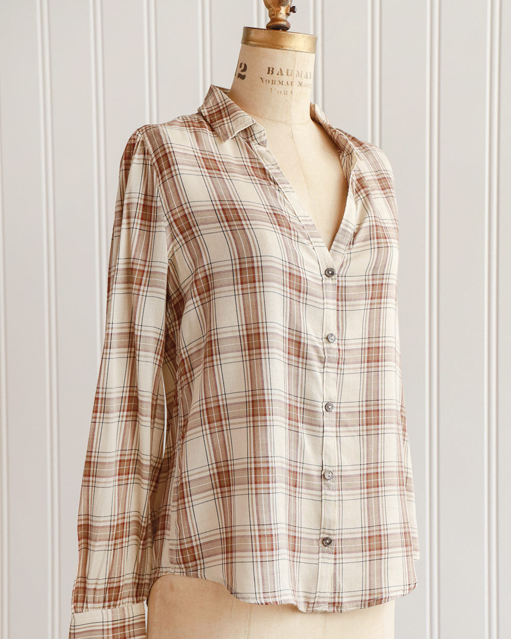 Found and Foraged Plaid Top