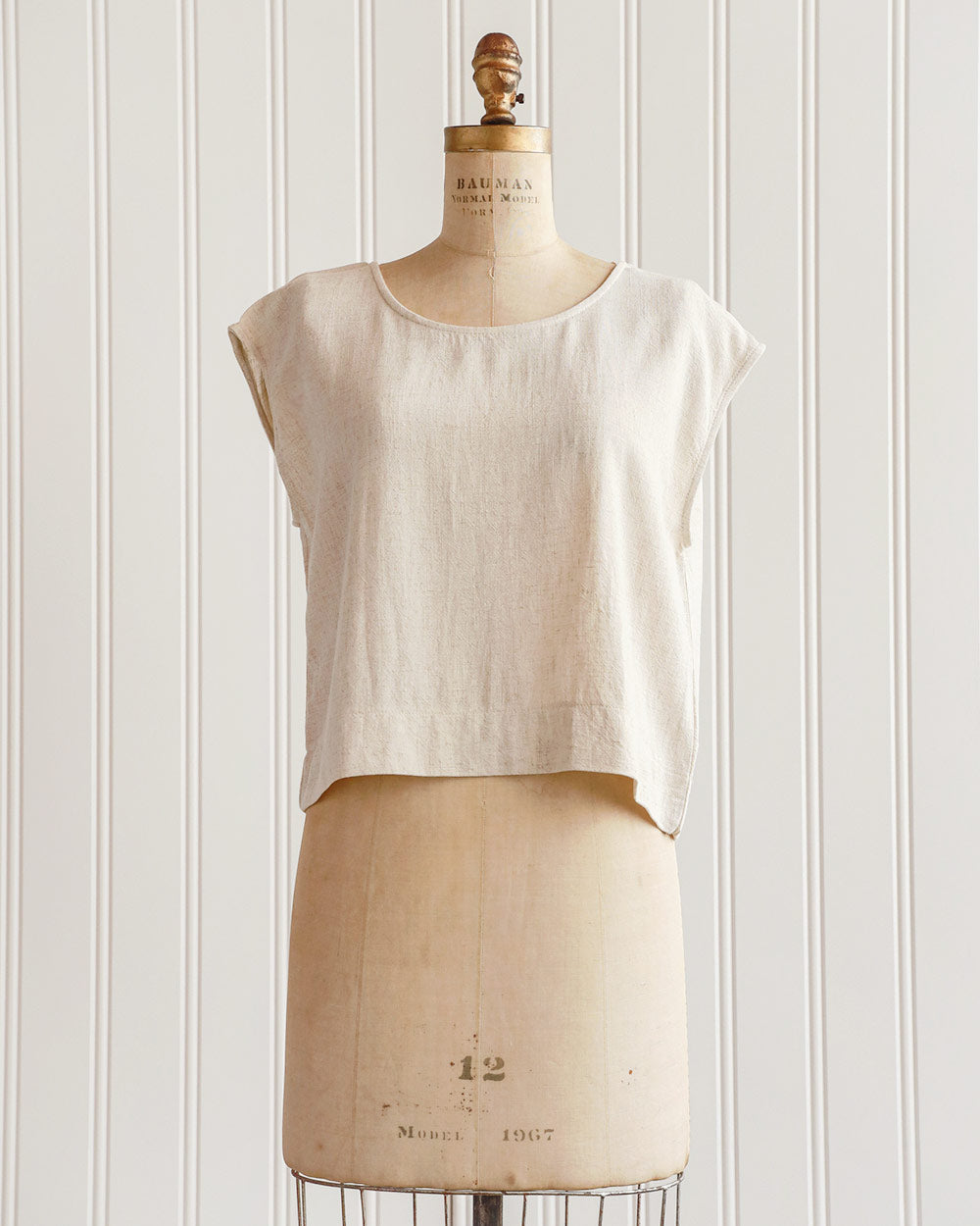 Riley Linen Top - Natural
