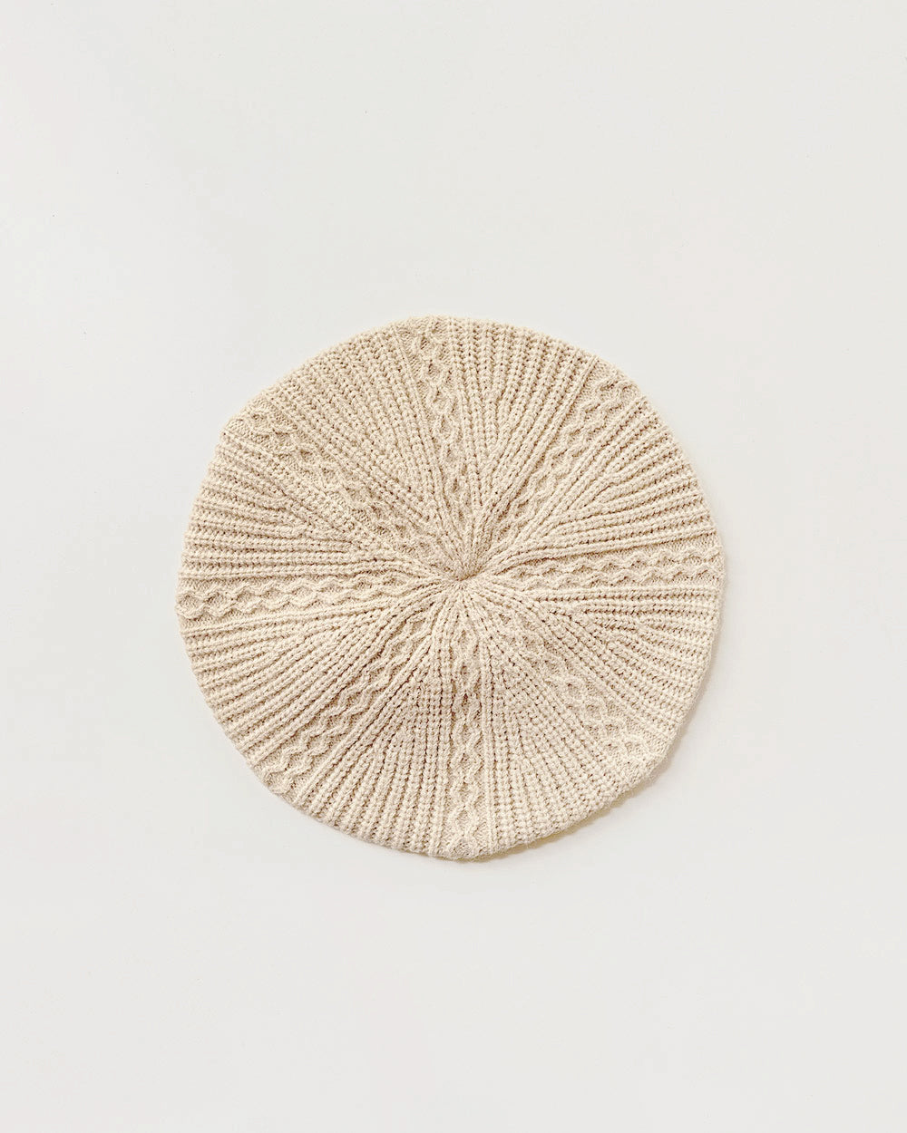 Hutton Knit Beret - Cream