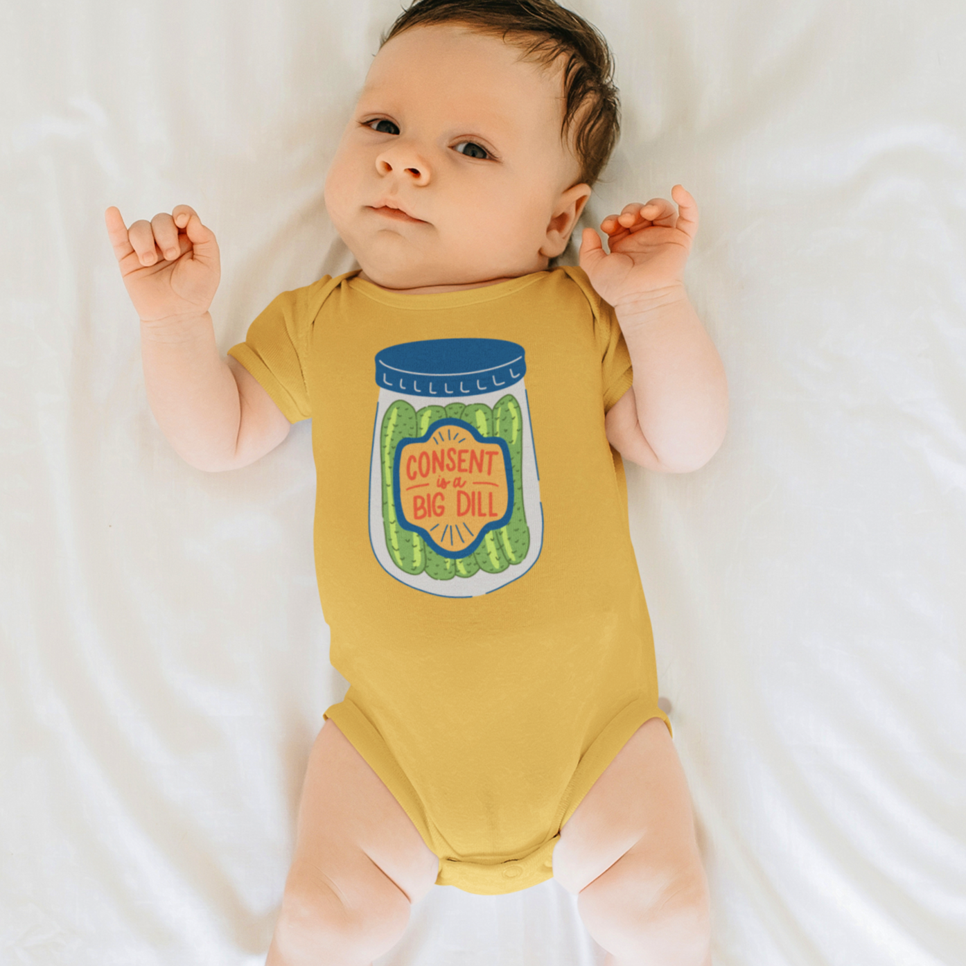 Consent Is A Big Dill Onesie + Kids Tee
