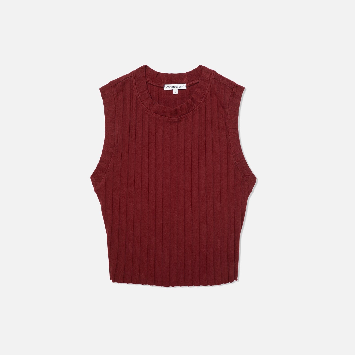 Cotton Citizen Capri Cut Out Tank - Wine