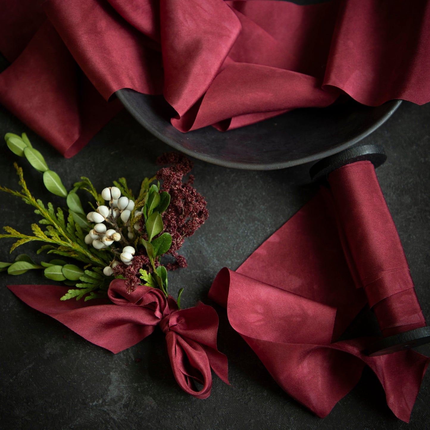 Cranberry Crush Silk Ribbon / LIMITED EDITION