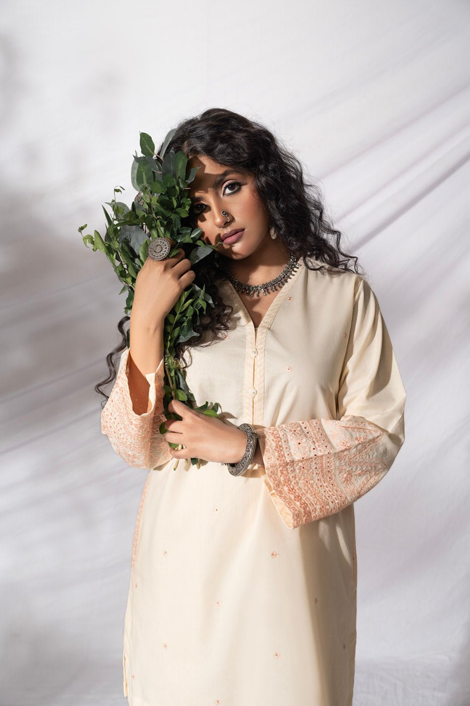 Stitched - 2 Pc Chikankari Outfit