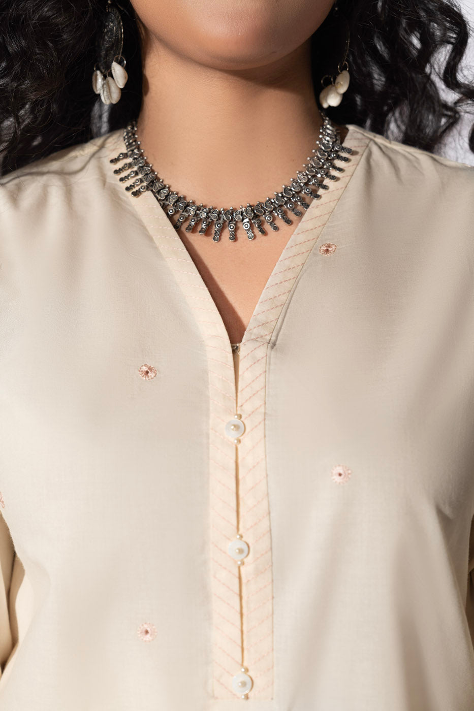 Stitched - 2 Pc Chikankari Outfit
