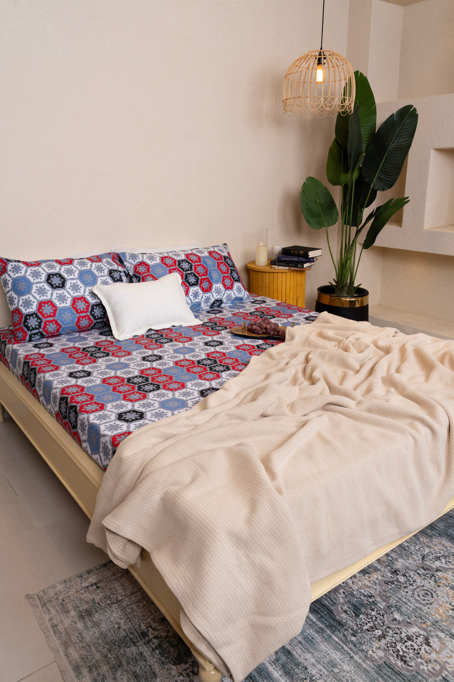 Printed Poly Cotton Bedsheet