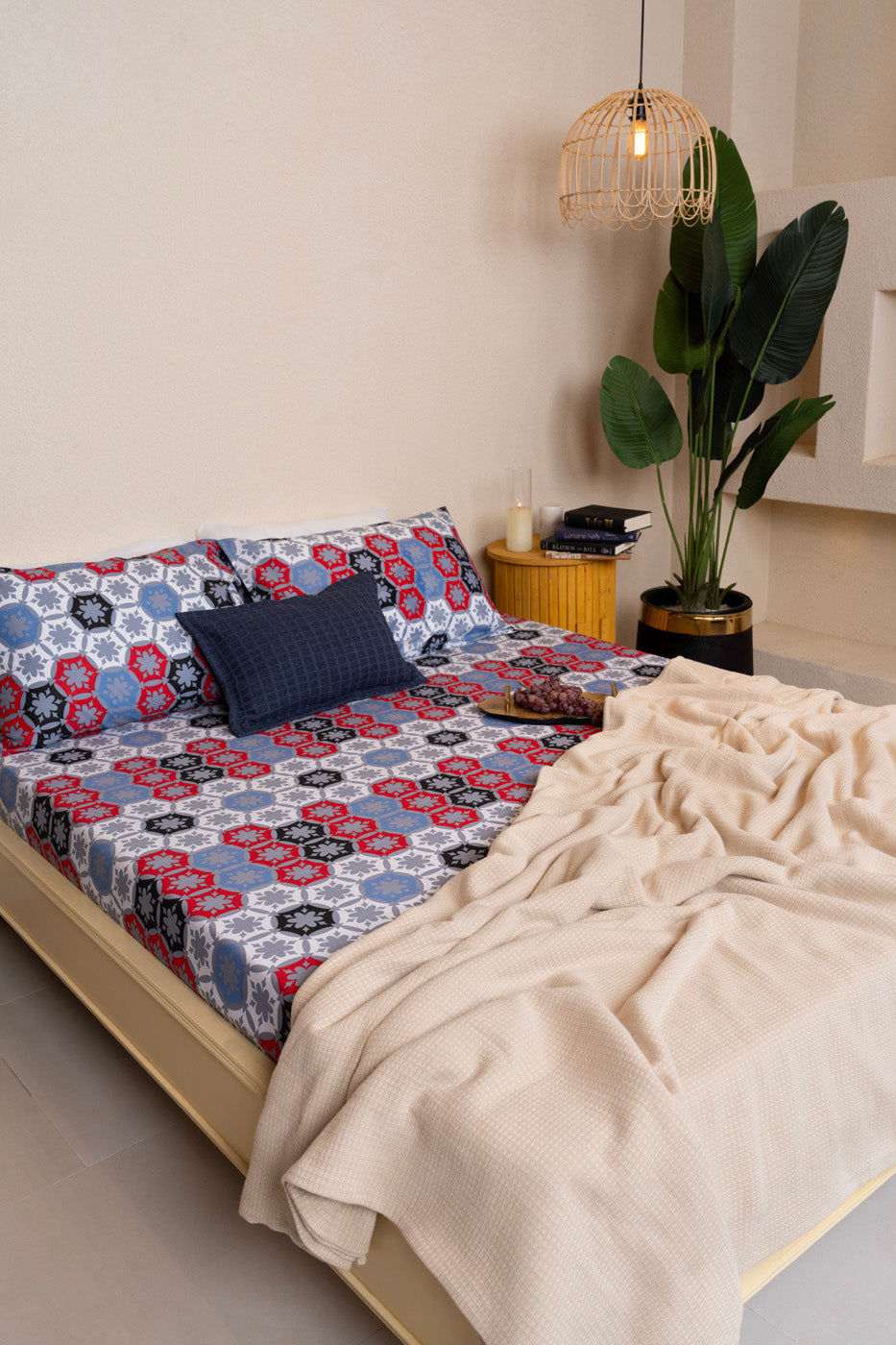 Printed Poly Cotton Bedsheet