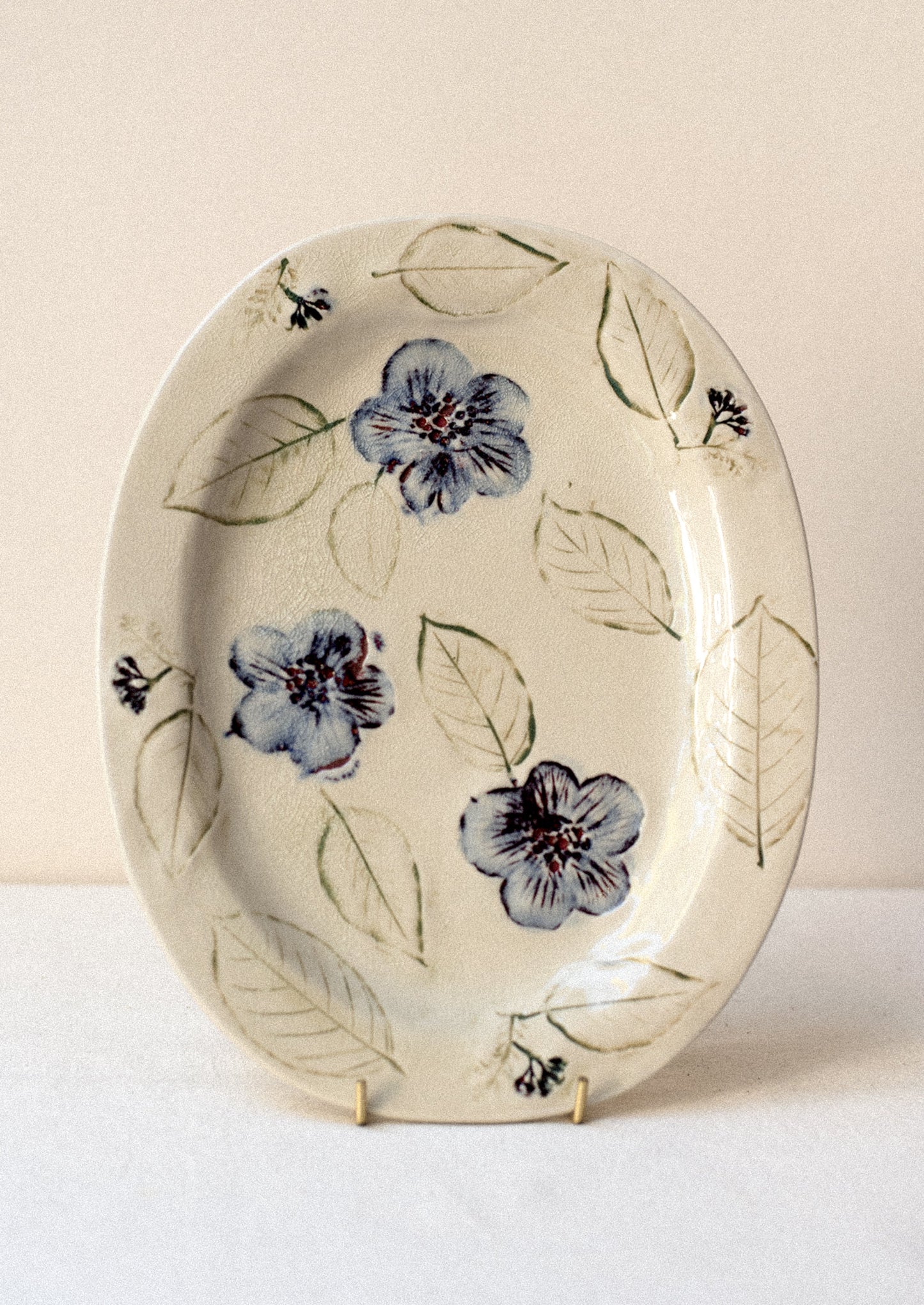 Perennial Florals Ceramic Tray