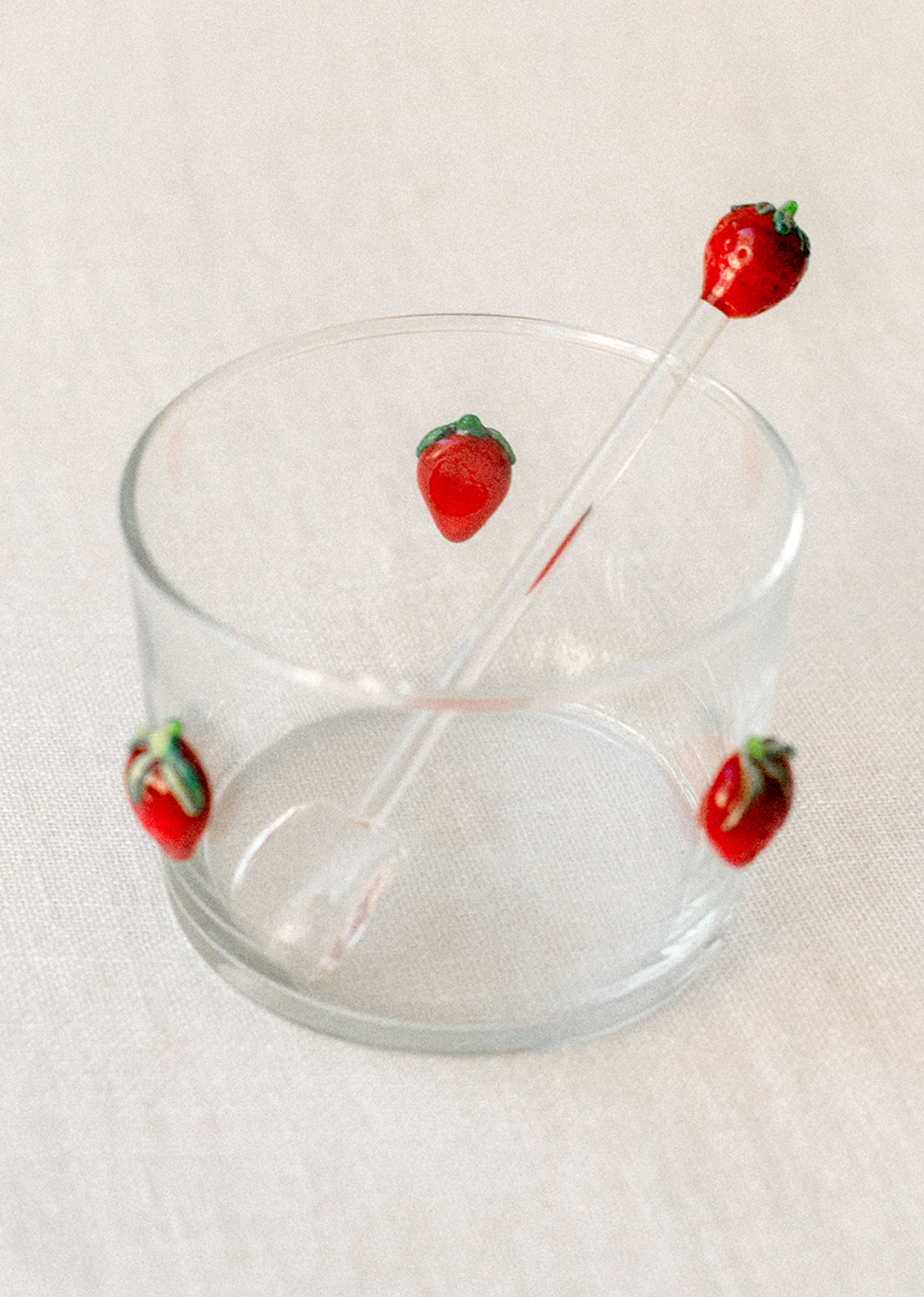 Strawberry Glass Stirrer