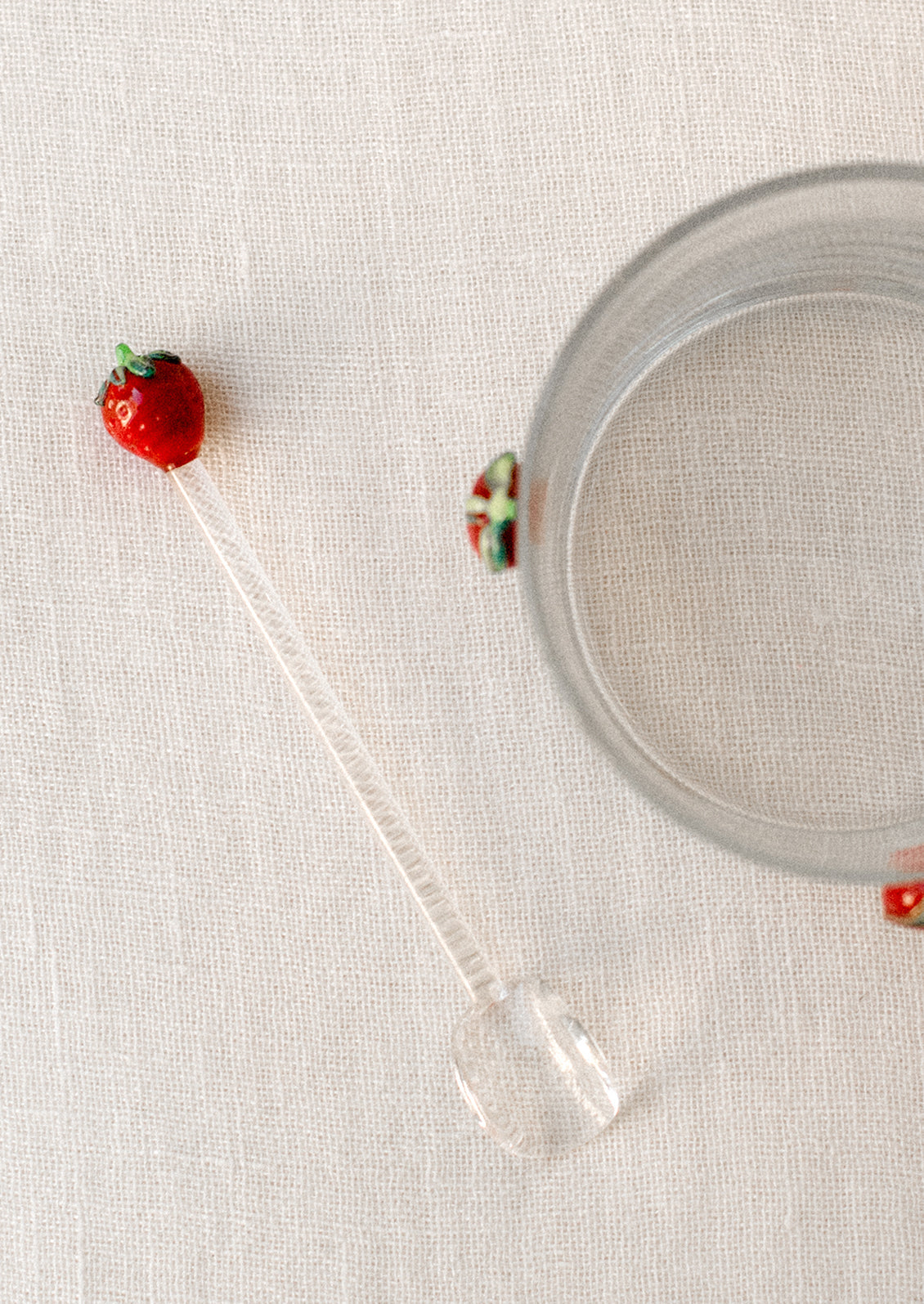 Strawberry Glass Stirrer