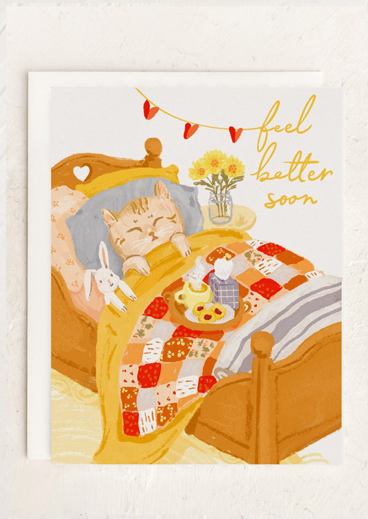 Get Well Kitten Card