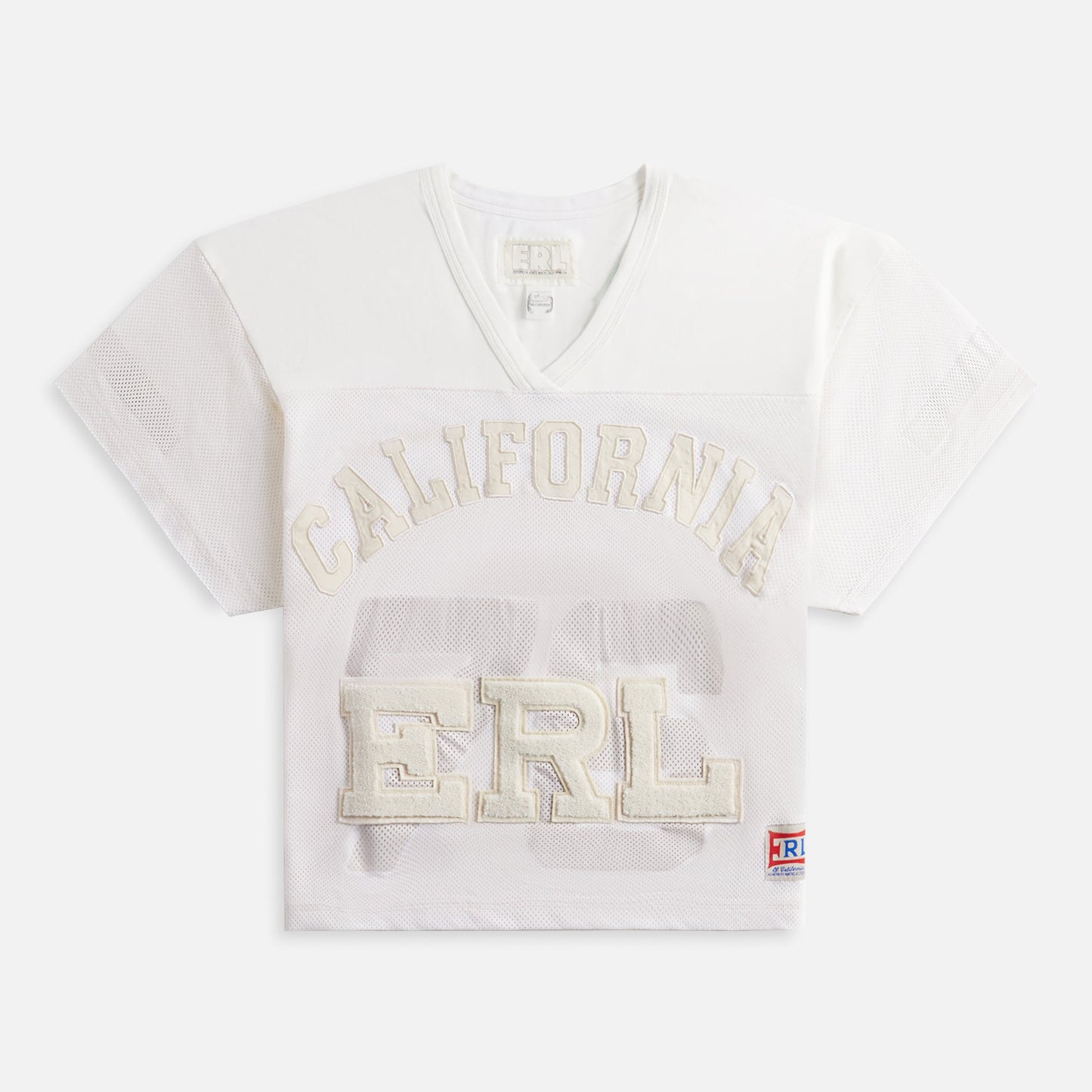 ERL Unisex Football Knit Jersey - Off White