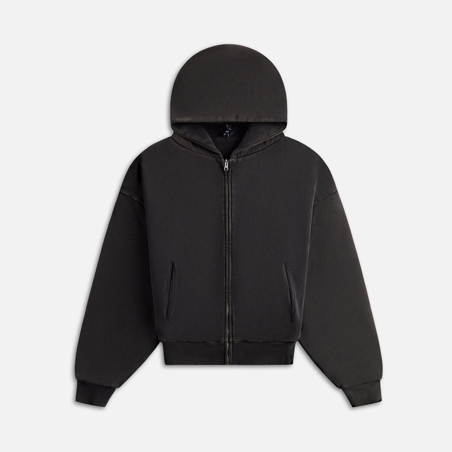 Entire Studios Thermal Hoodie - Washed Black