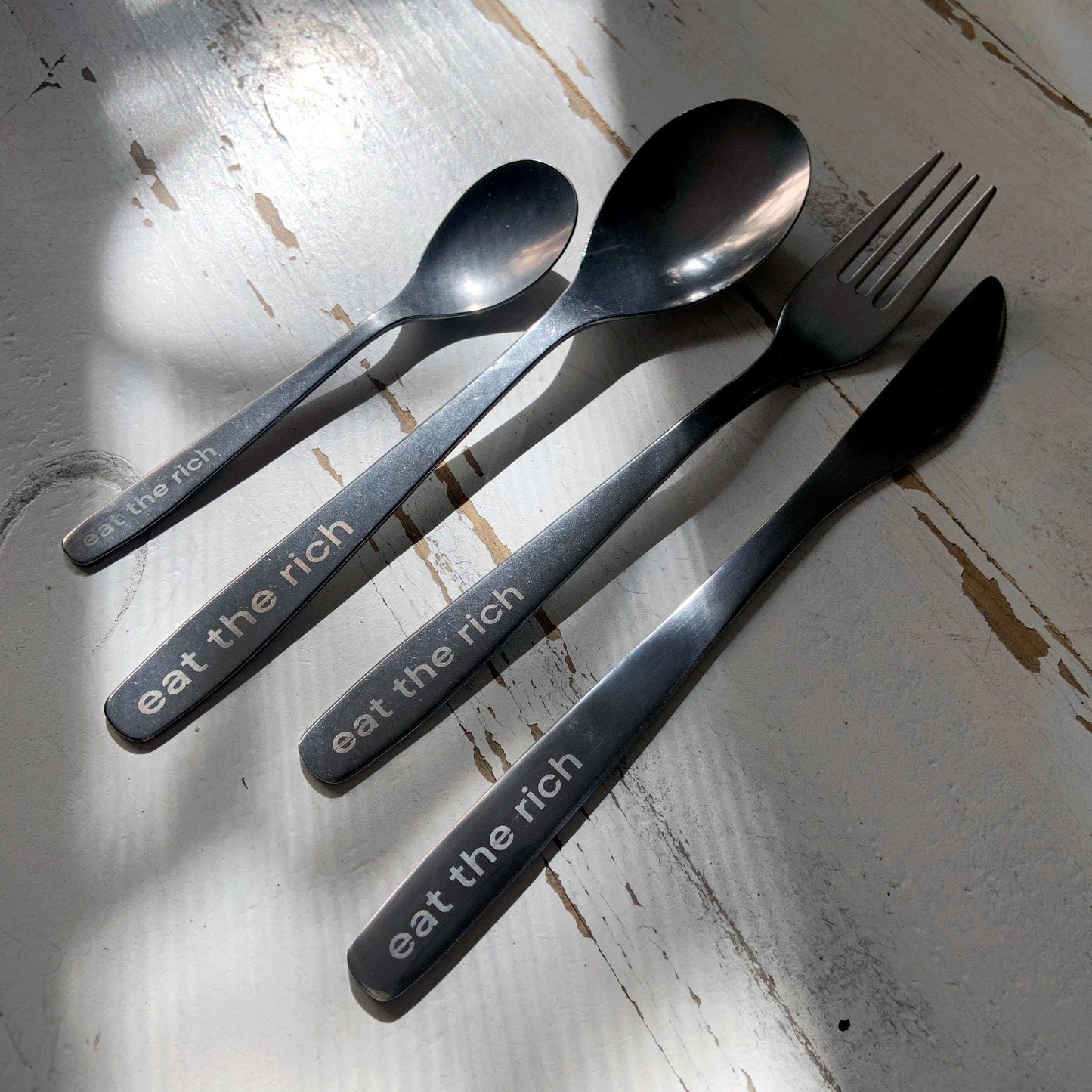 Eat The Rich Silverware Set