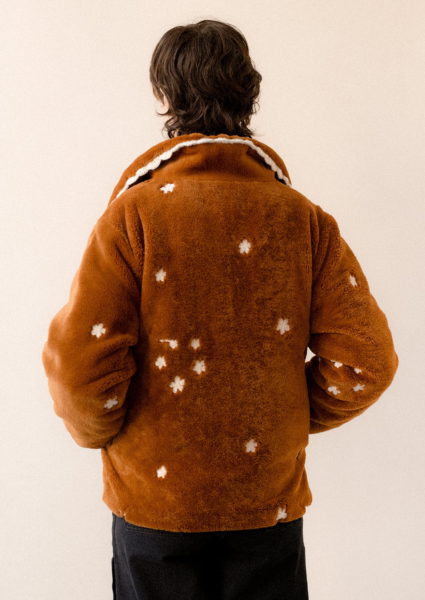 Eloise Embroidered Faux Fur Coat