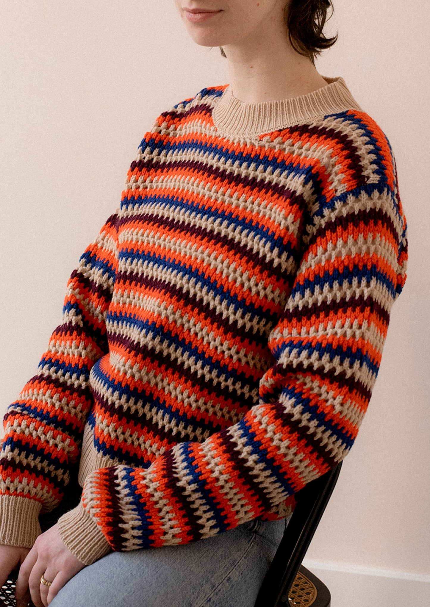 Multicolor Sweater in Italian Wool