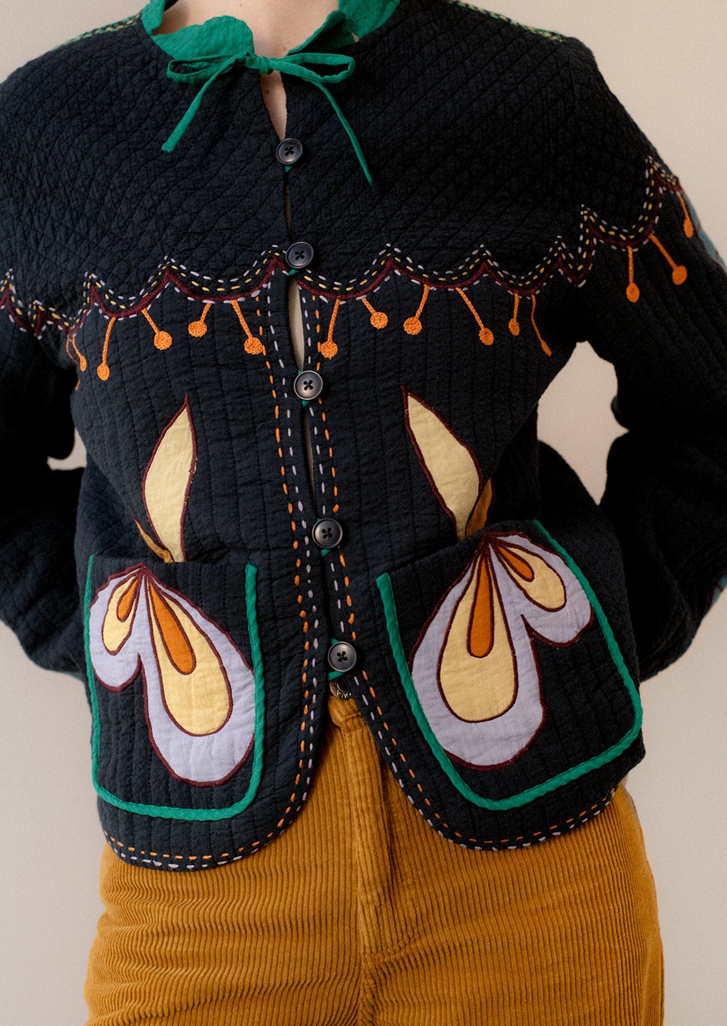 Embroidered Jacket in Multicolor