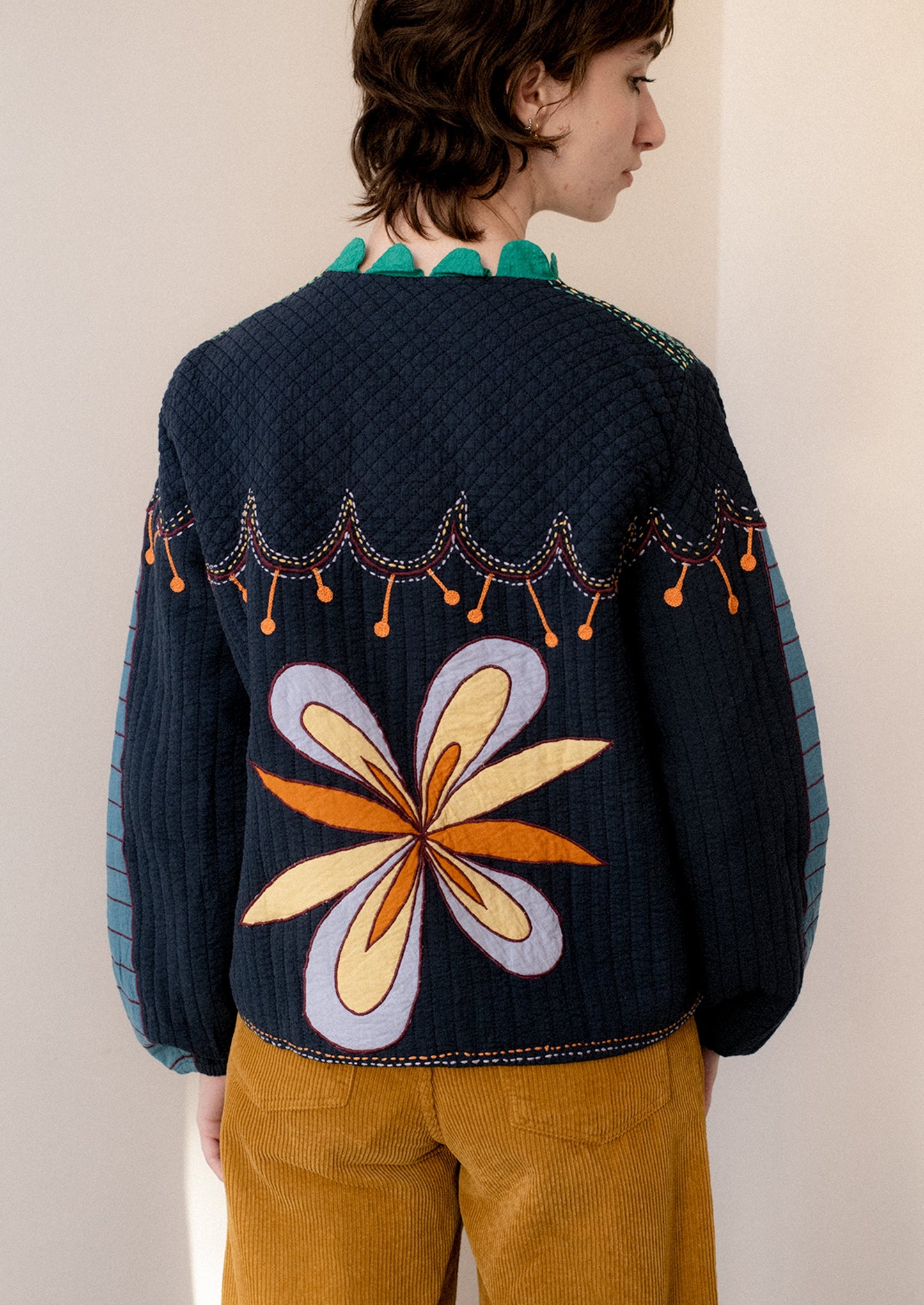 Embroidered Jacket in Multicolor