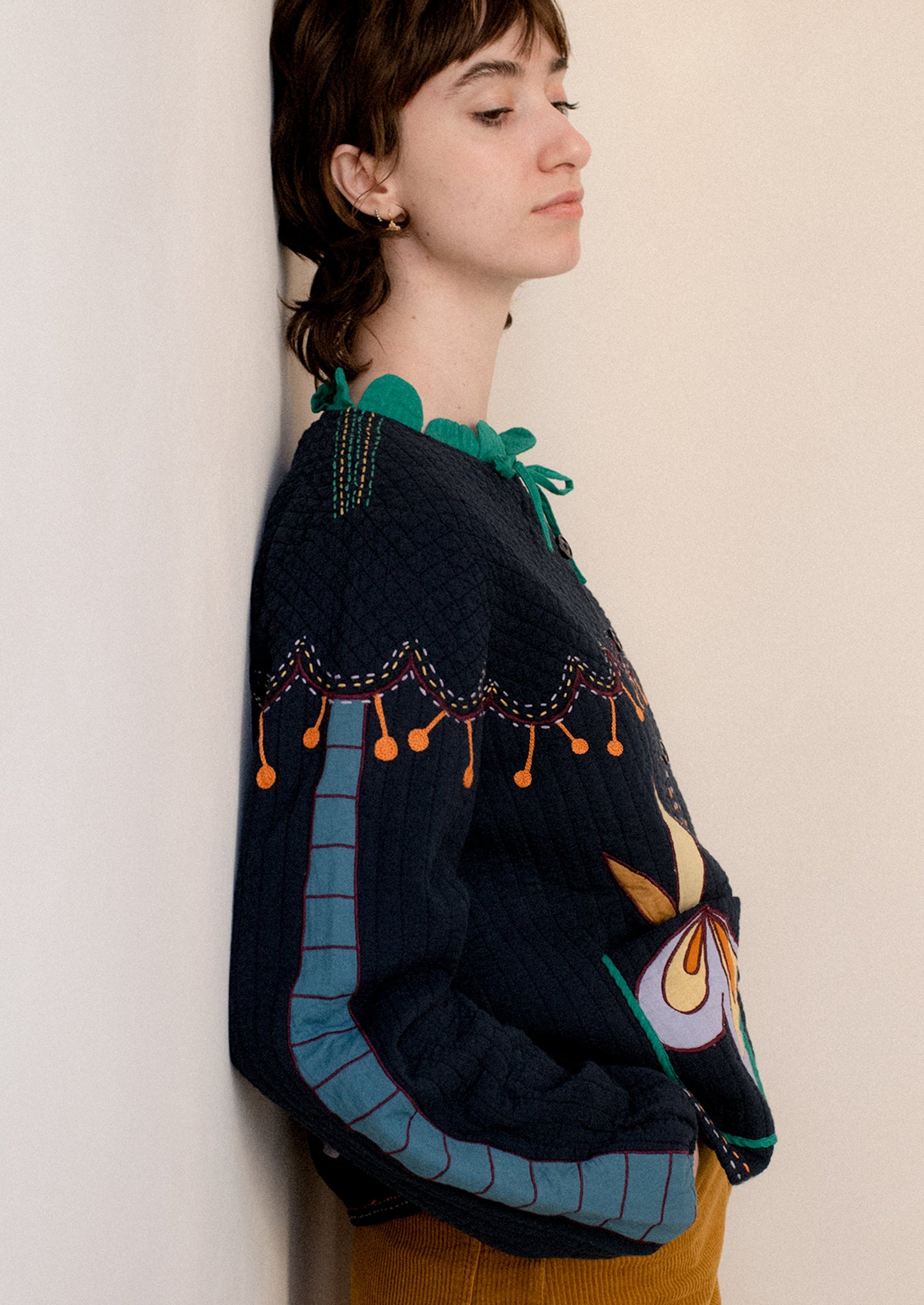 Embroidered Jacket in Multicolor