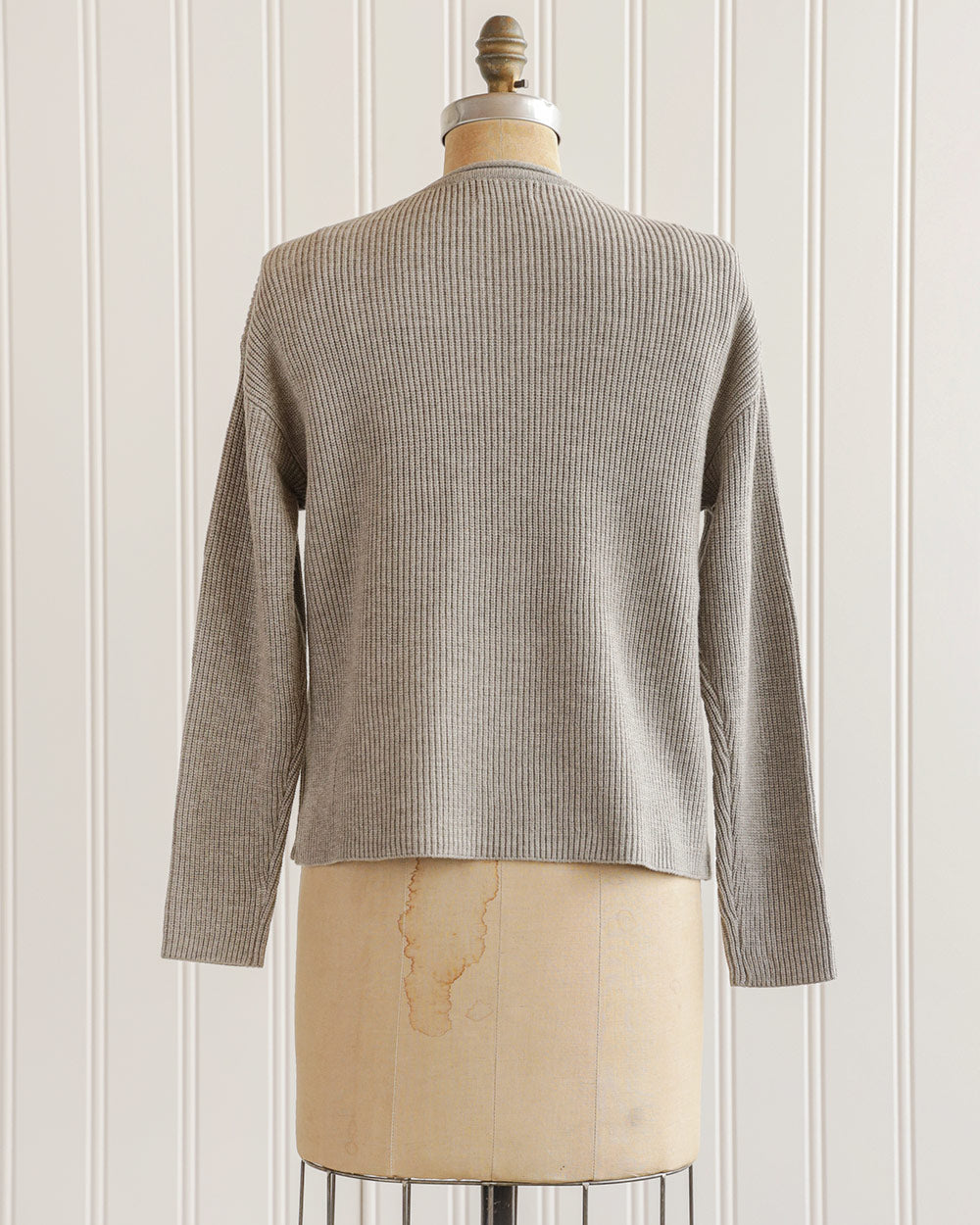 Guernsey Grey Waffle Knit Top