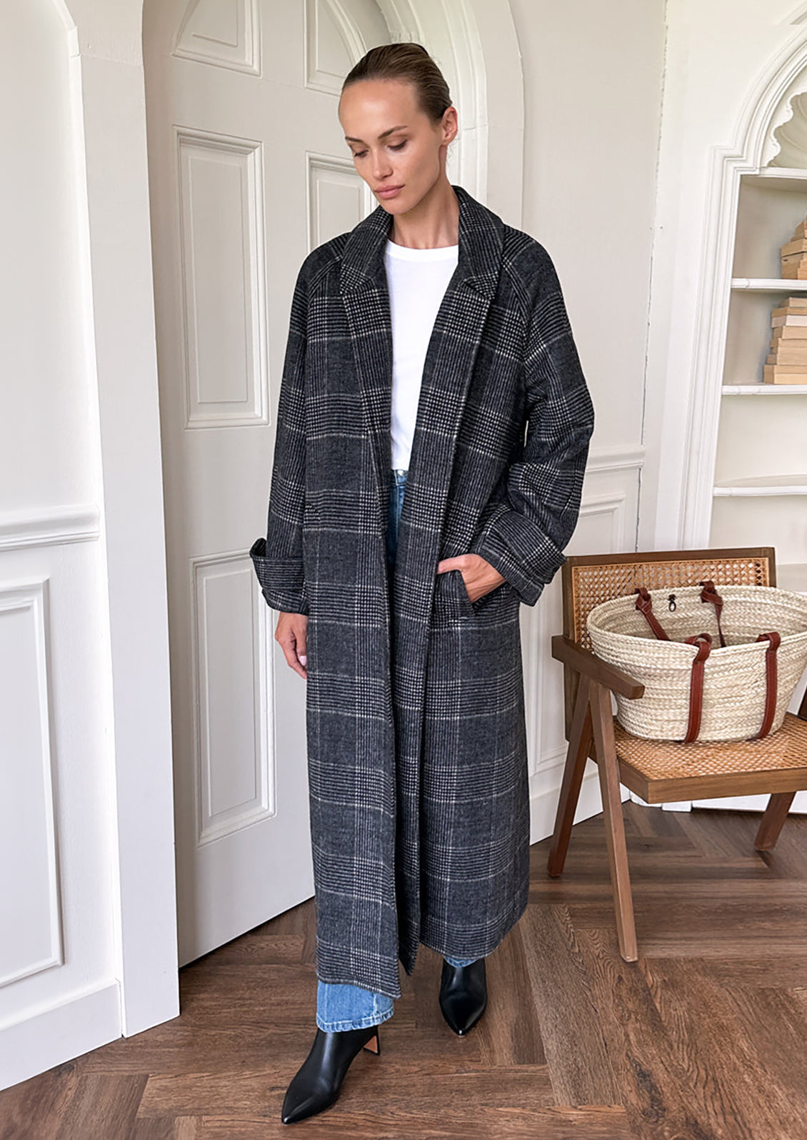 Mackenzie Plaid Wool Overcoat