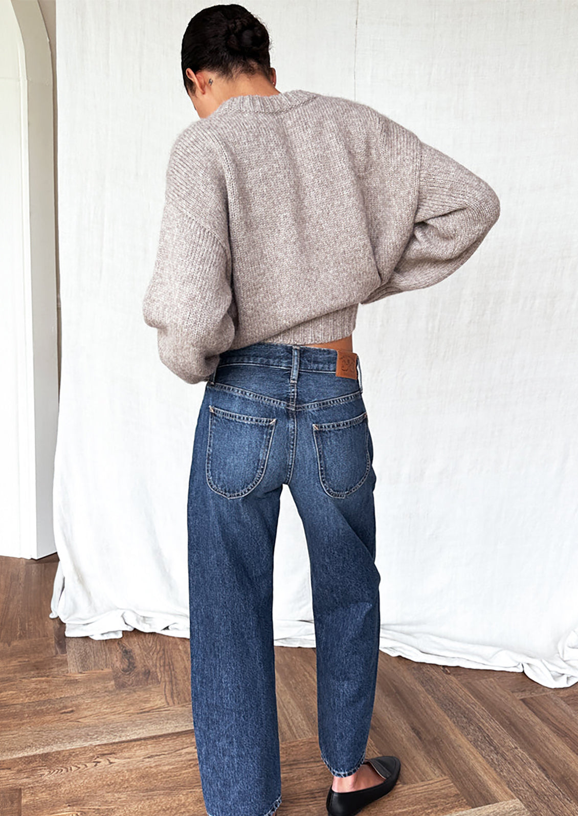 Cozy Alpaca Sweater in Fog Grey