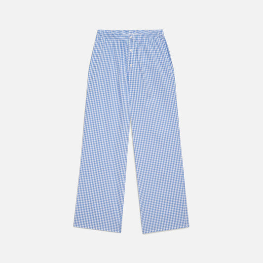 Frankies Bikinis Raleigh Poplin Pant - Cloud Gingham