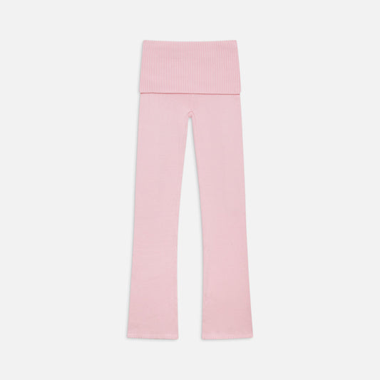 Frankies Bikinis Aimee Cloud Knit Pant - Cozy Pink