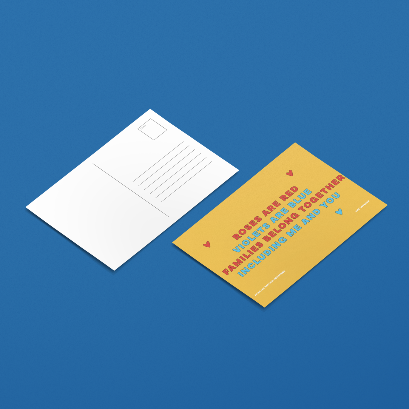 Families Belong Together Postcard