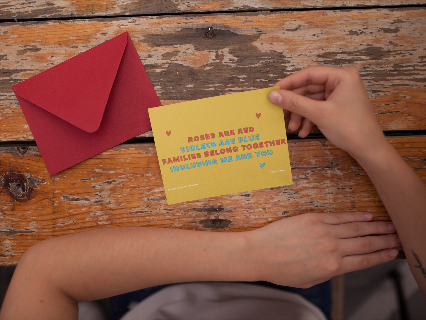 Families Belong Together Postcard