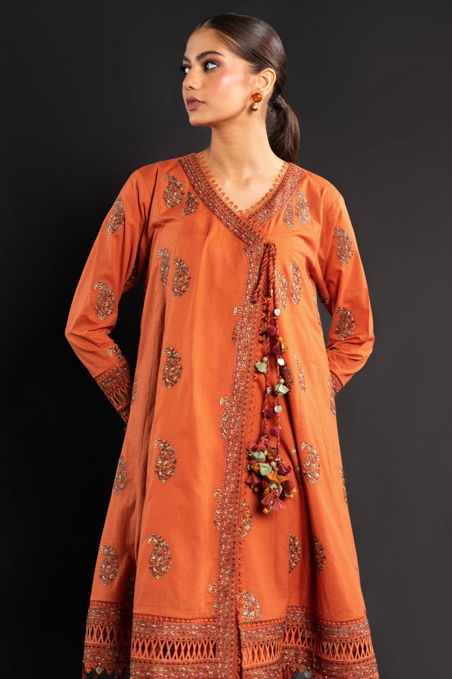 Embroidered Cambric Fabric