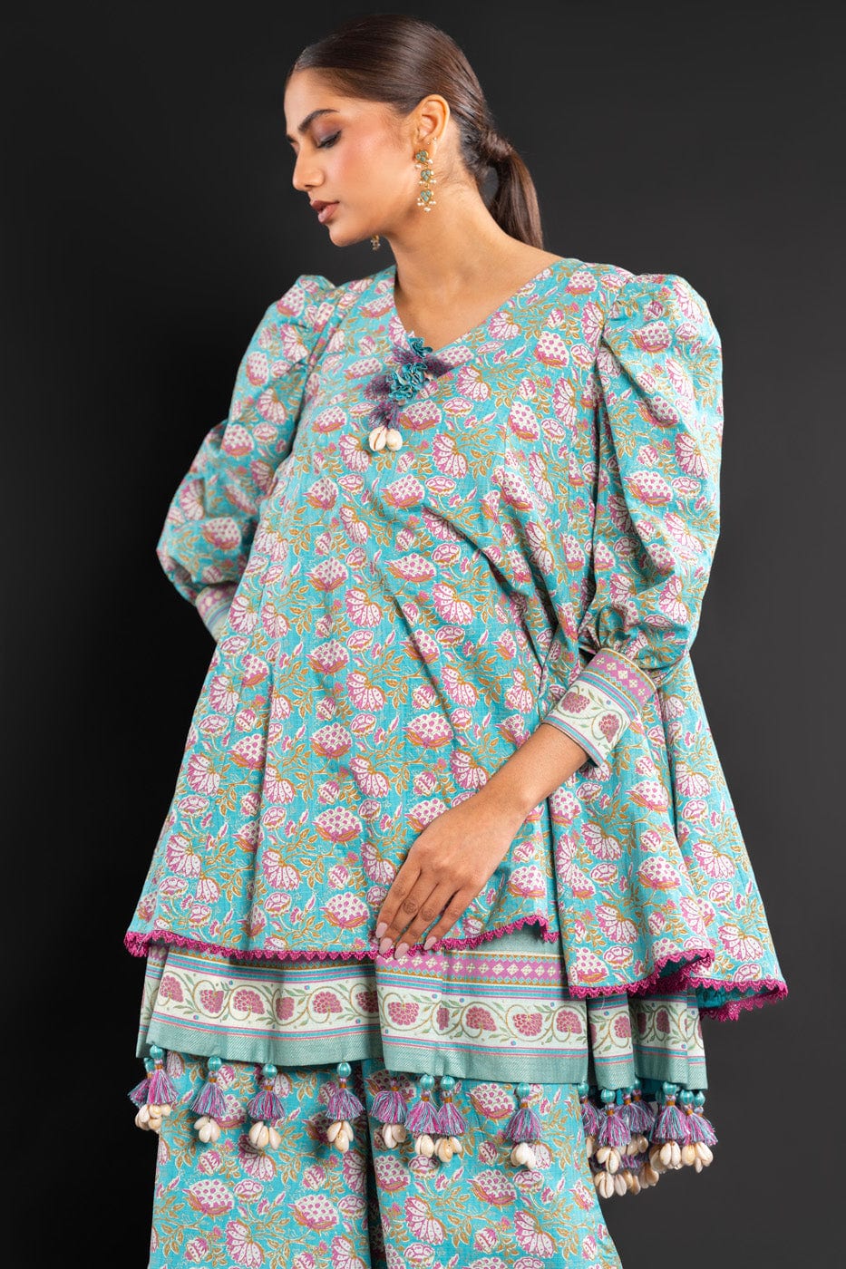 Printed Lawn Dobby Fabric