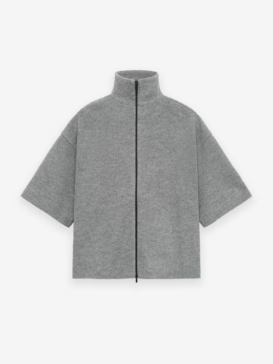 Boiled Wool Short Sleeve Jacket