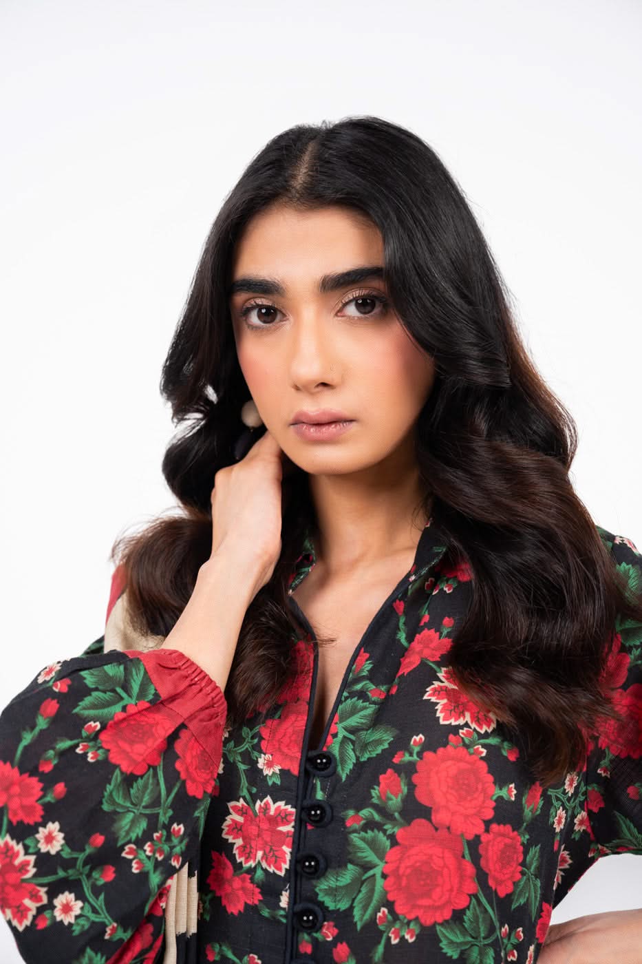 3 Piece Printed Khaddar Suit With Light Khaddar Dupatta