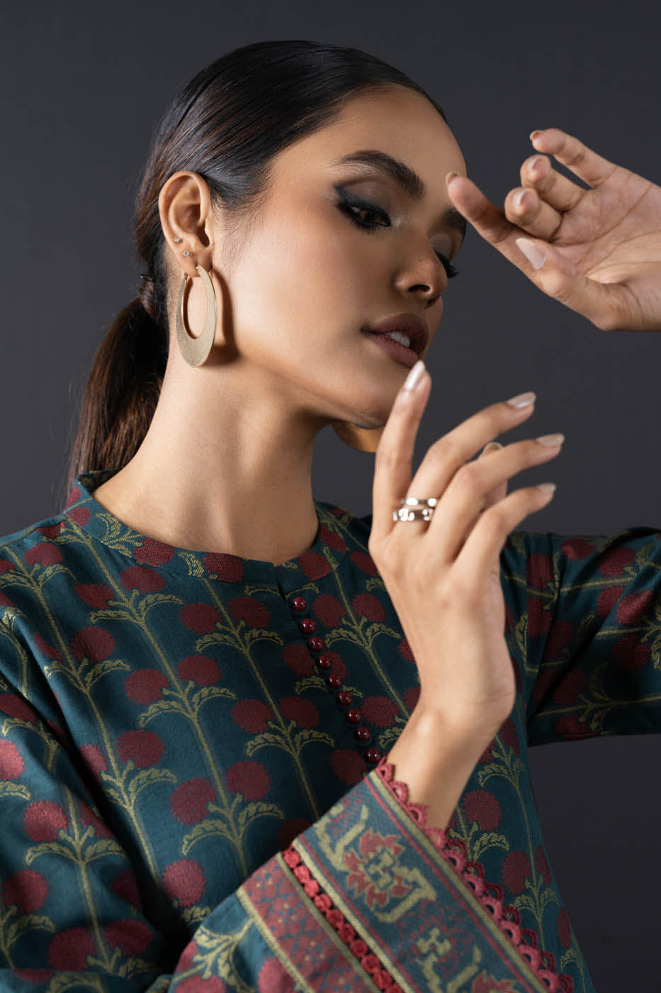 Jacquard Shirt Fabric (Sold By Per Meter)