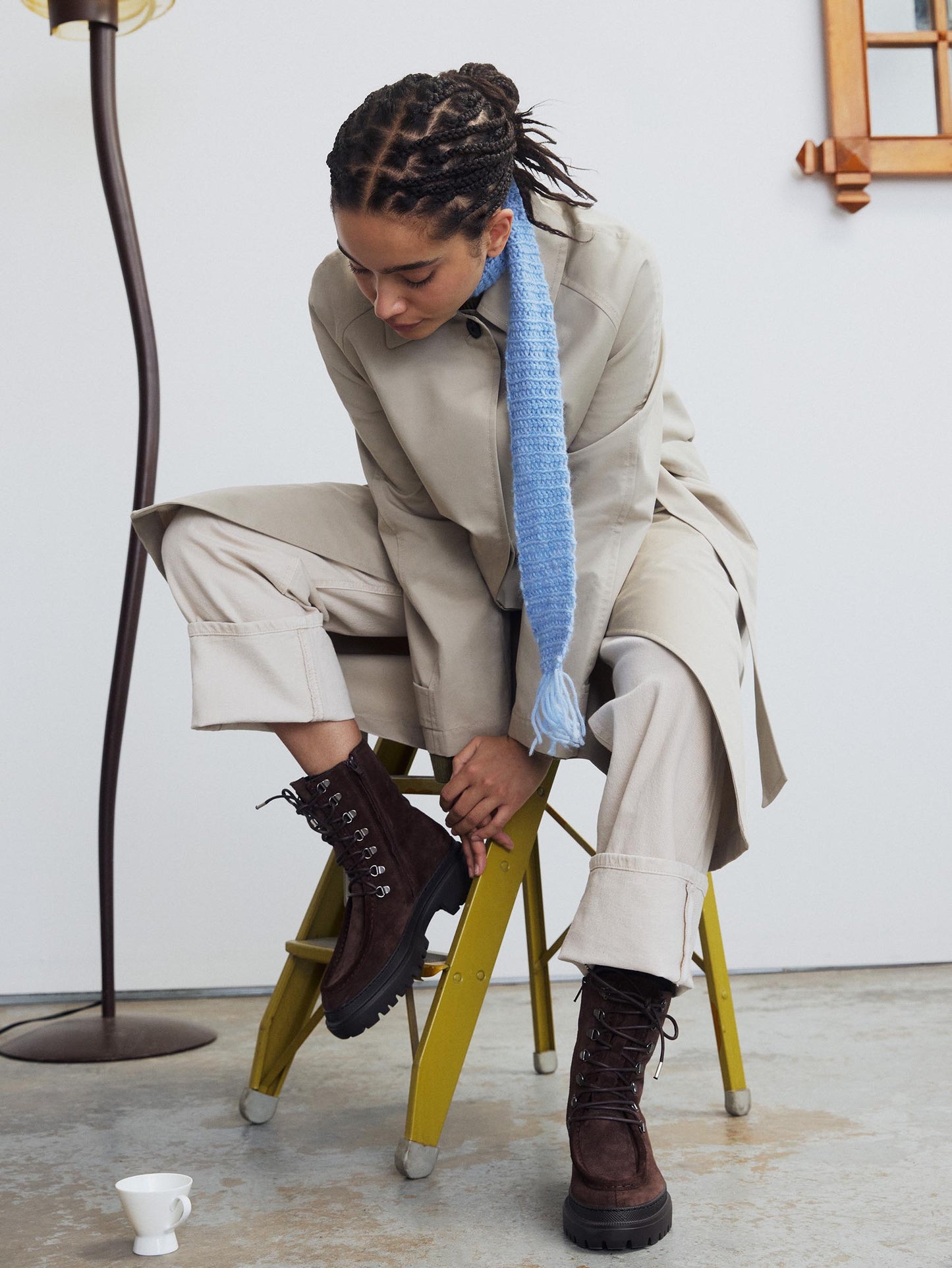 Lorena Brown Suede Unlined Boot