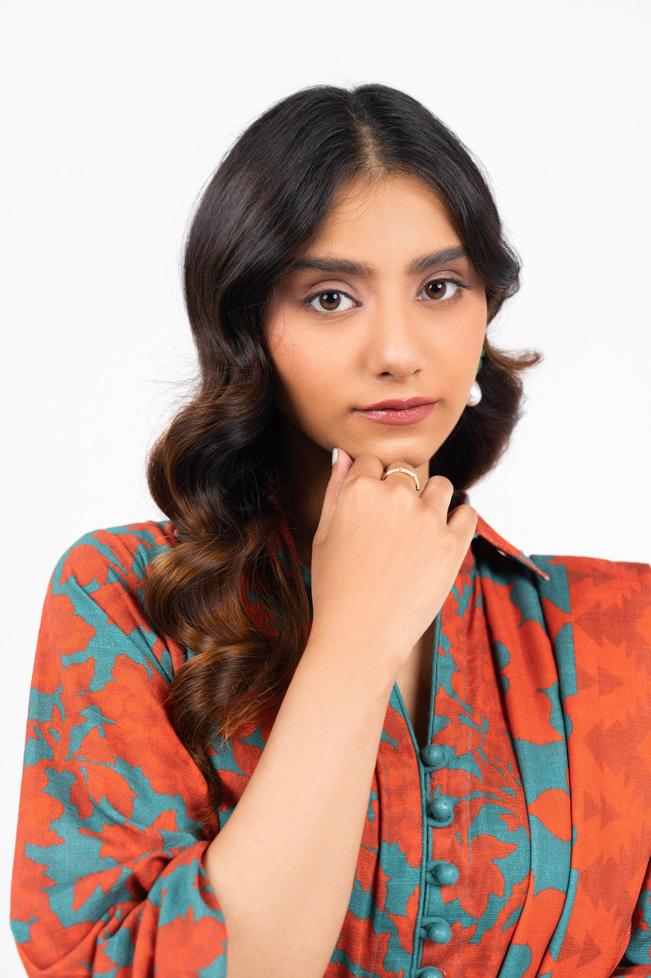 3 Piece Printed Viscose Suit With Viscose Dupatta