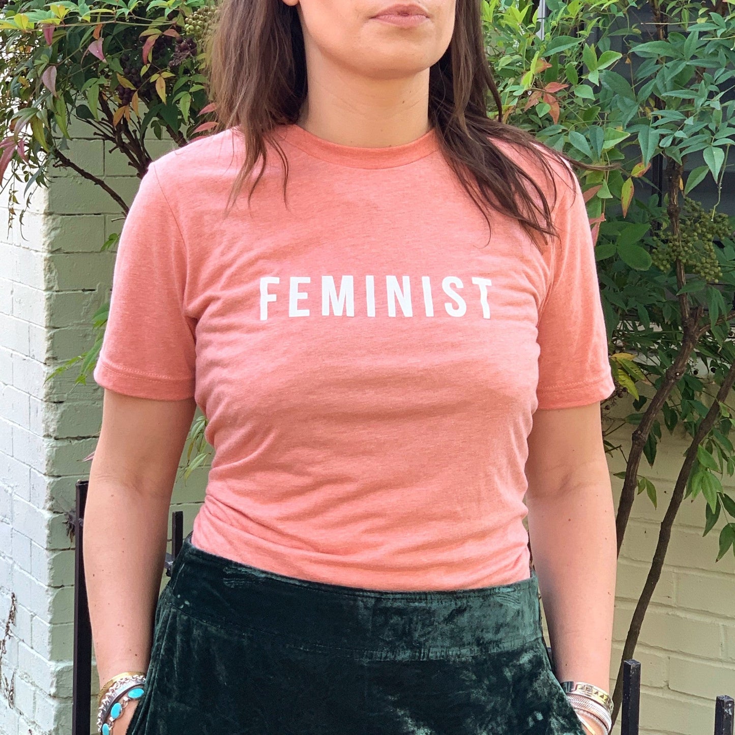 Coral Feminist Unisex Tee