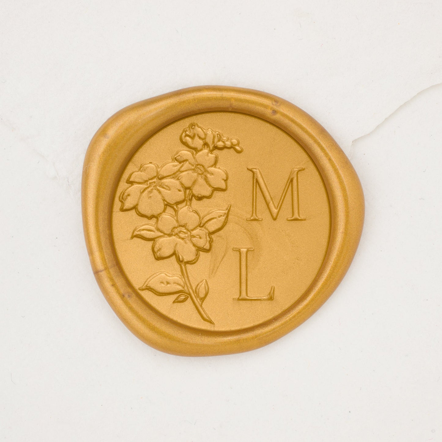 Forget Me Not Monogram Wax Seals
