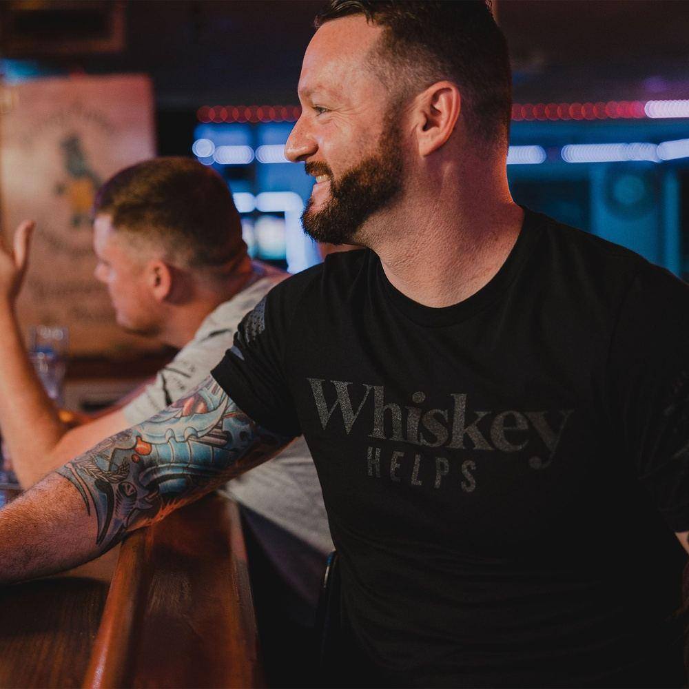 Whiskey Helps™ T-Shirt - Black