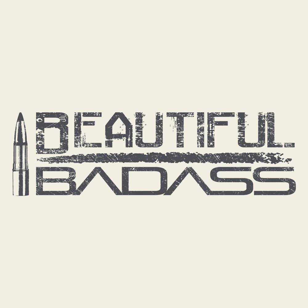 Women's Beautiful Badass Cropped T-Shirt- Natural