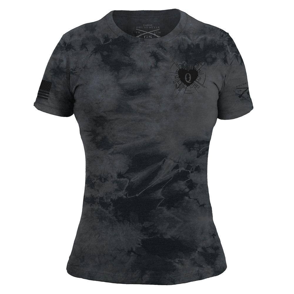 Women's Heart and Soul of a Warrior T-Shirt - Black Wash
