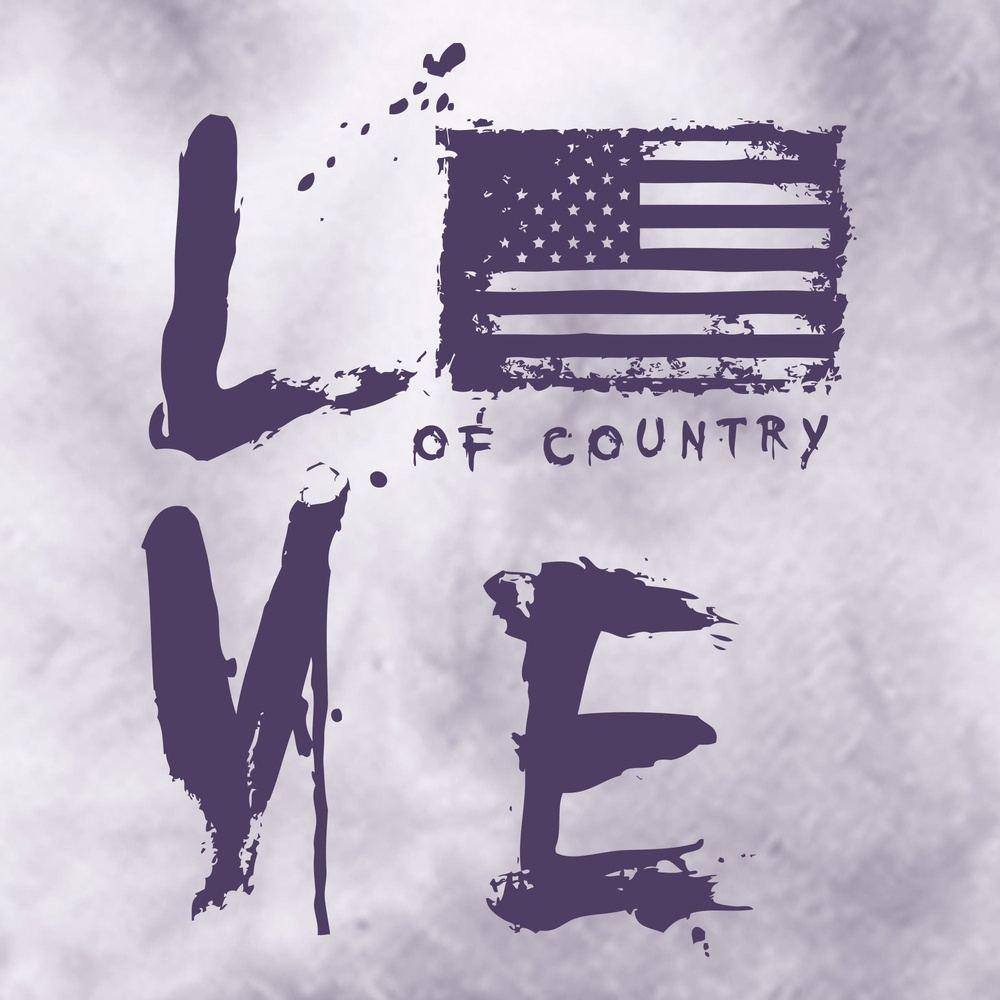 Women's Love of Country Hoodie - Purple Haze Wash