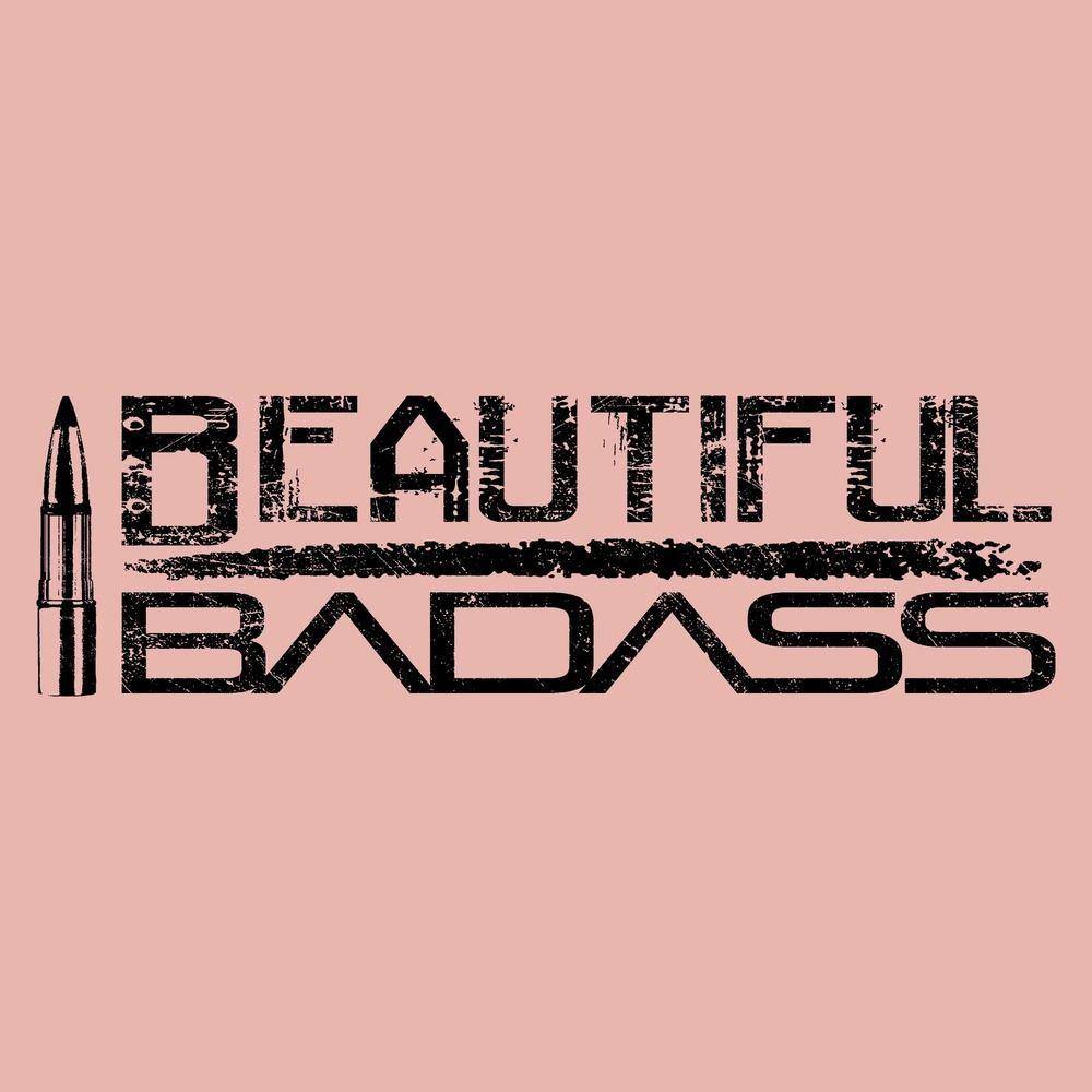 Women's Beautiful Badass Cropped T-Shirt - Desert Pink