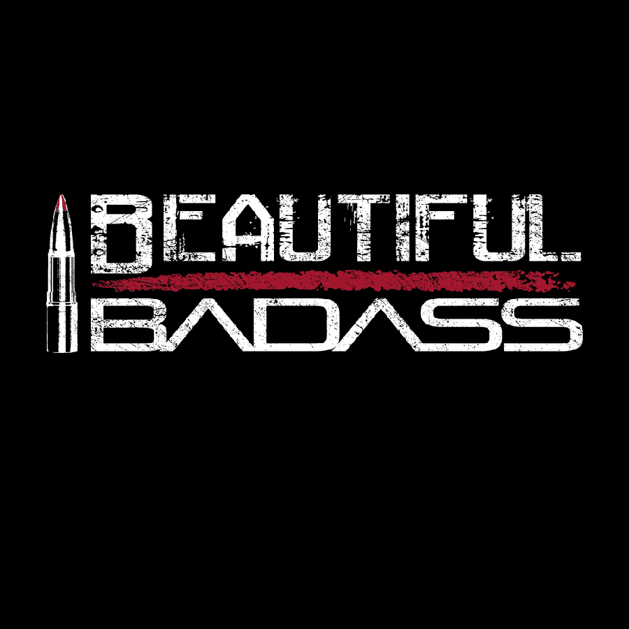 Women's Beautiful Badass Long Sleeve Cropped T-Shirt - Black