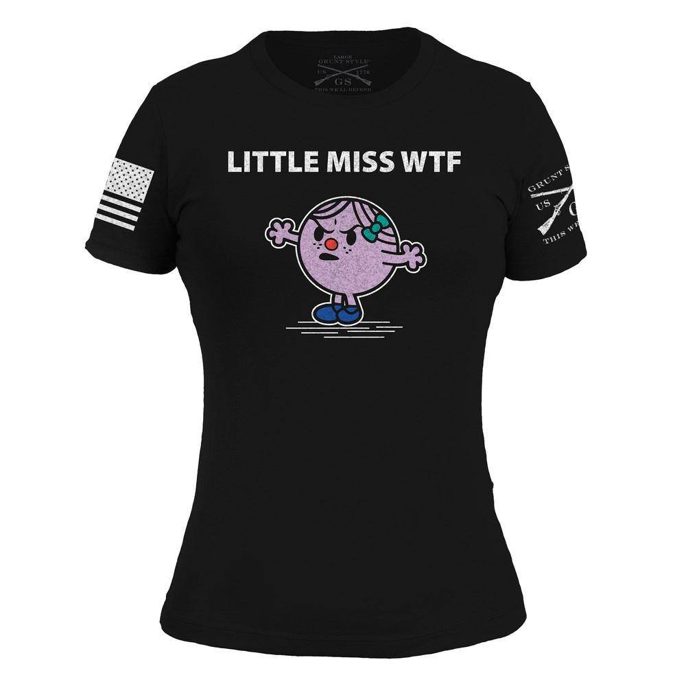 Women's WTF  Slim Fit T-Shirt - Black